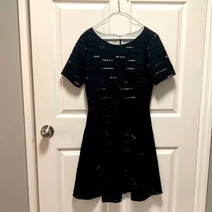 Donna Morgan back and white eyelet dress size 8